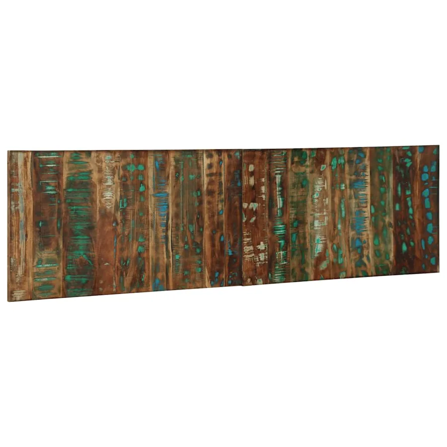 Tête de lit multicolore 180 cm bois massif récupération - 2