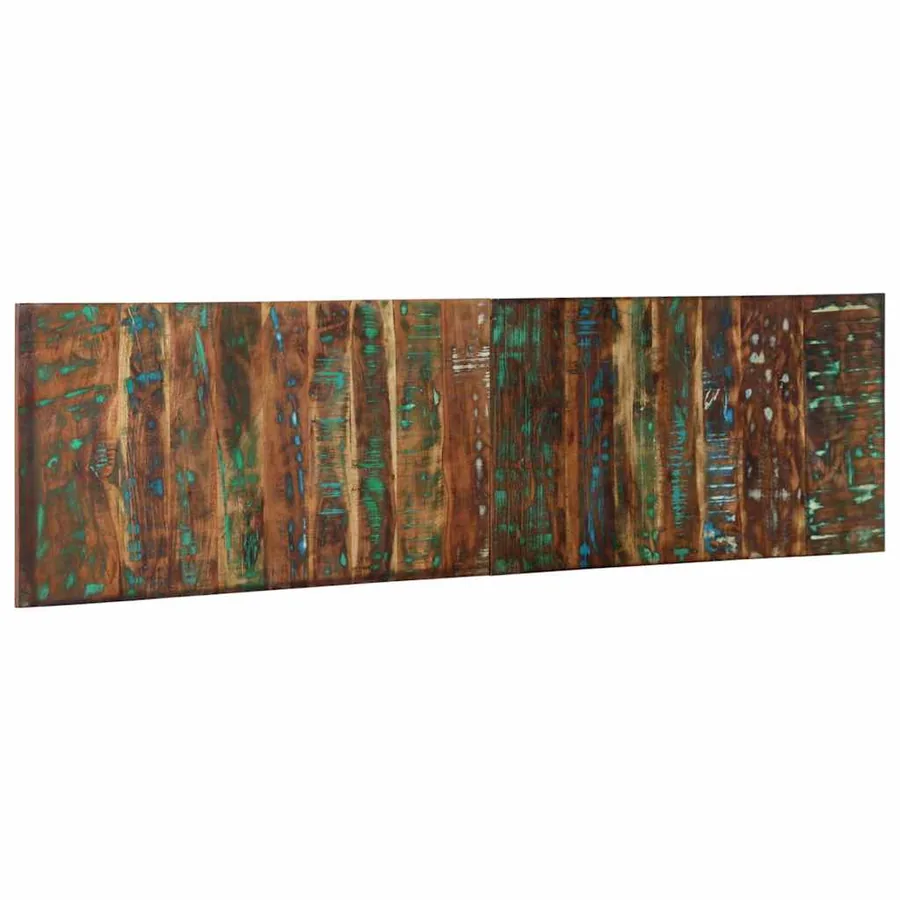 Tête de lit multicolore 180 cm bois massif récupération - 3