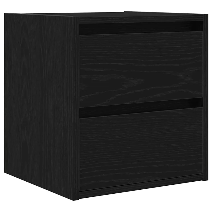 Tables de chevet murales 2 pcs chêne noir 38x34x40 cm - 5