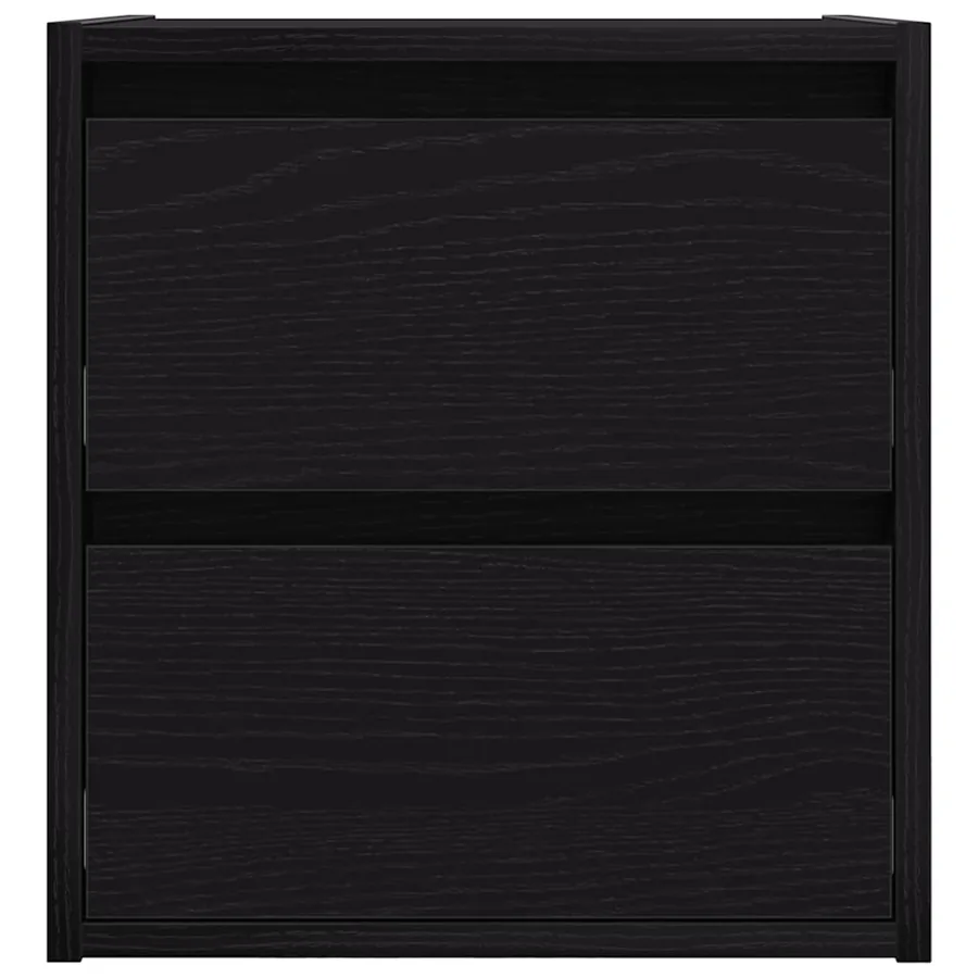 Tables de chevet murales 2 pcs chêne noir 38x34x40 cm - 7