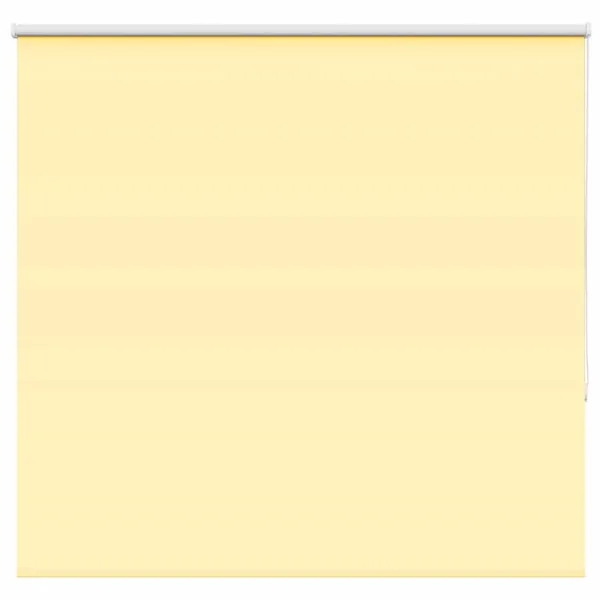 Store enrouleur occultant jaune largeur du tissu 141,6 cm