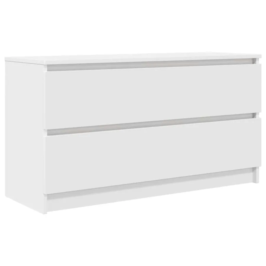 Meuble TV blanc 100x35x54 cm bois d'ingénierie - 2