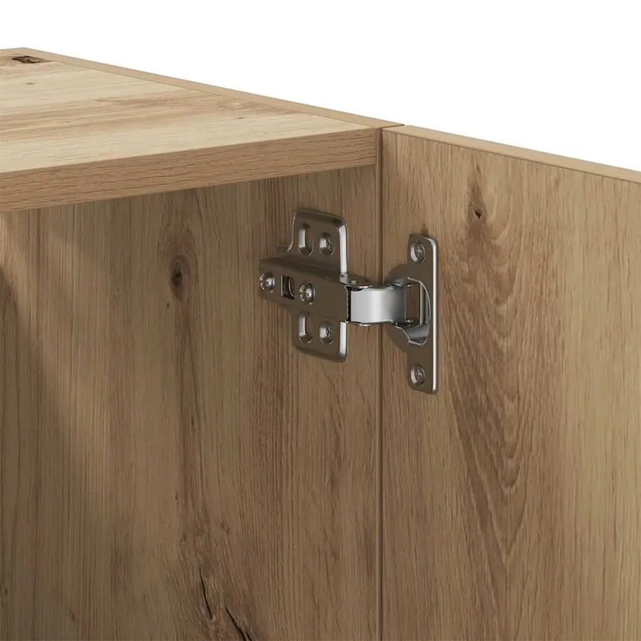 Armoire murale chêne artisanal 60x31x60 cm bois d'ingénierie - 8