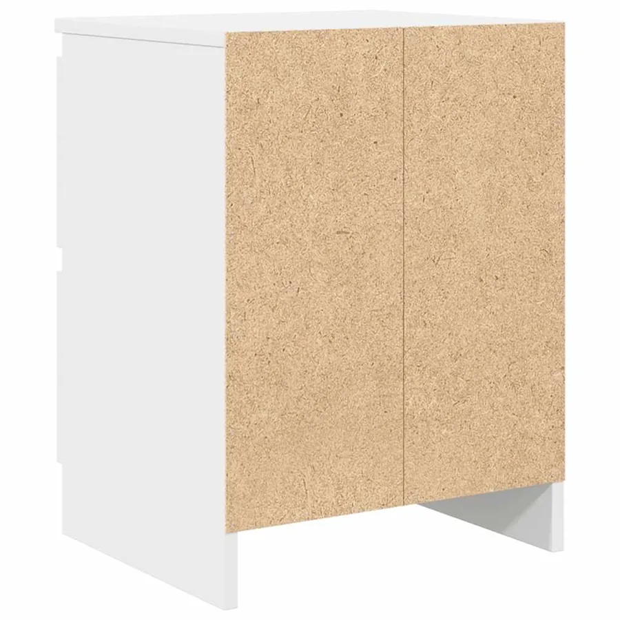 Meuble TV blanc 40x35x54 cm bois d'ingénierie - 8