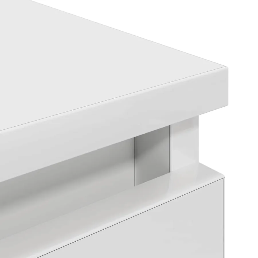 Meuble TV blanc 40x35x54 cm bois d'ingénierie - 9