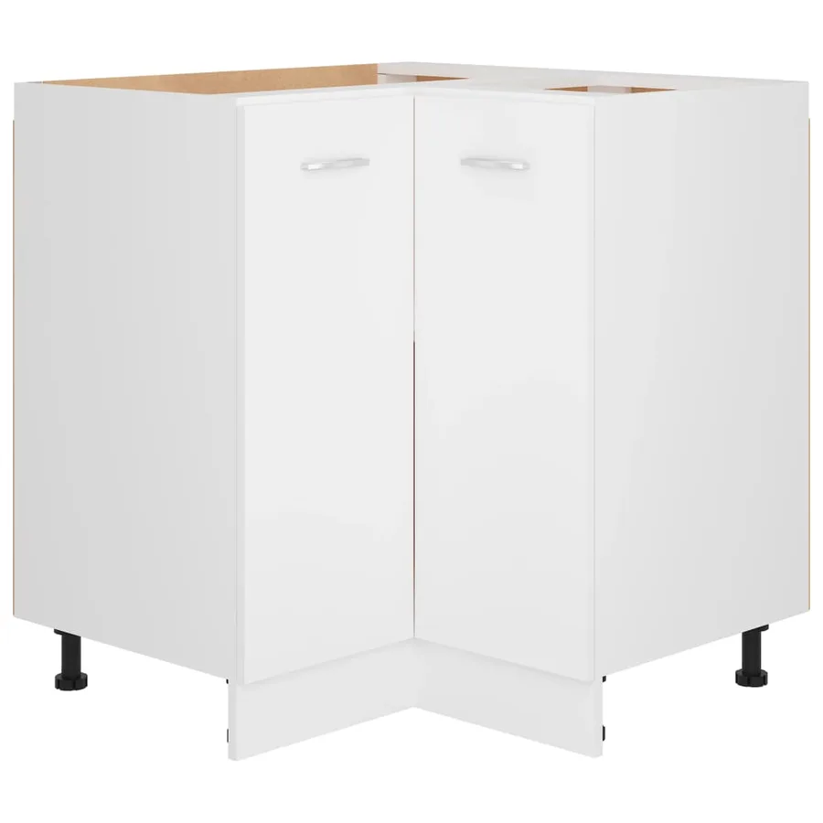 Armoire d'angle basse "Lyon" Blanc 75,5 x 75,5 x 81,5 cm Bois d'ingénierie - 2