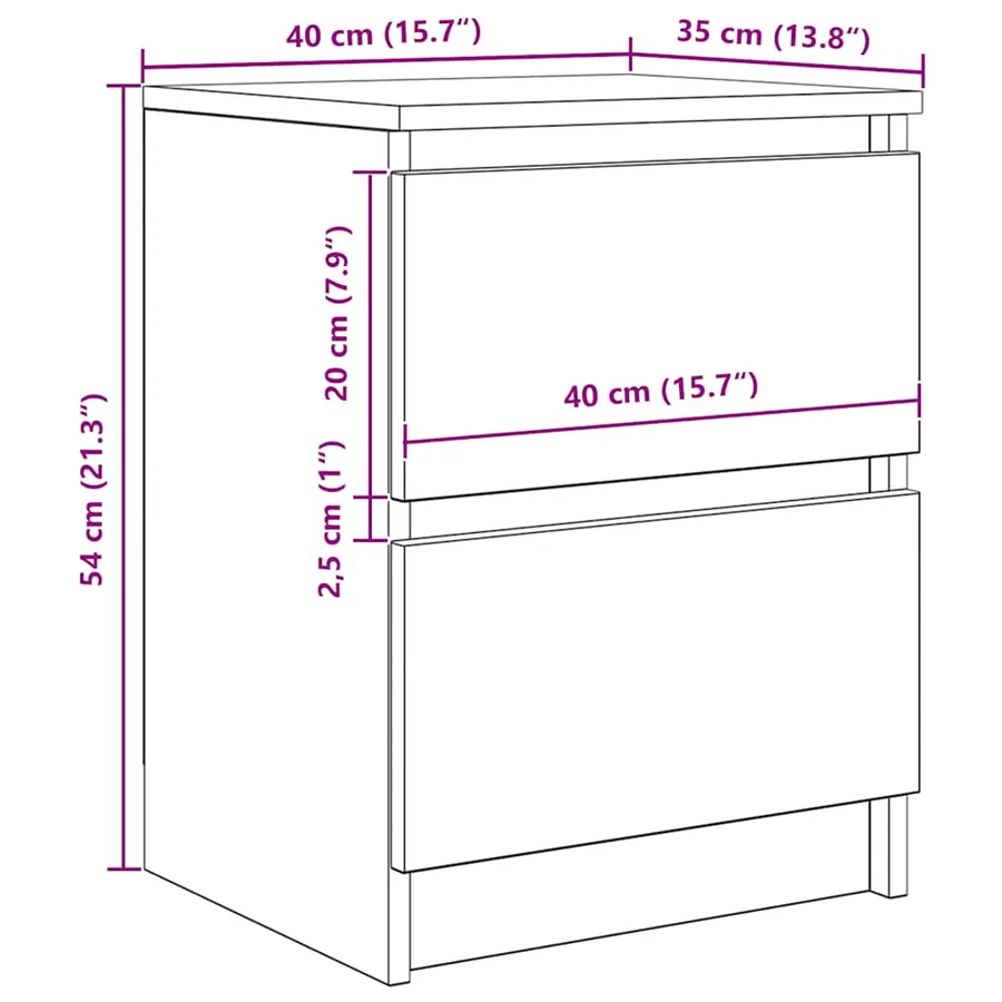 Meuble TV vieux bois 40x35x54 cm bois d'ingénierie - 12
