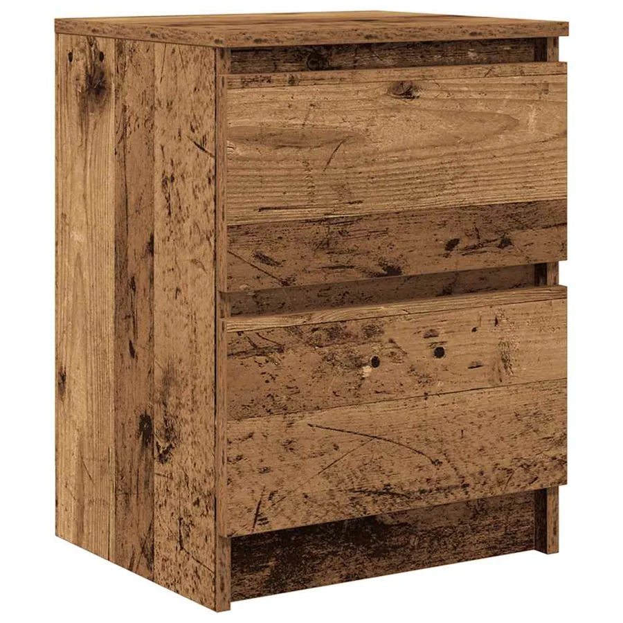 Meuble TV vieux bois 40x35x54 cm bois d'ingénierie - 2