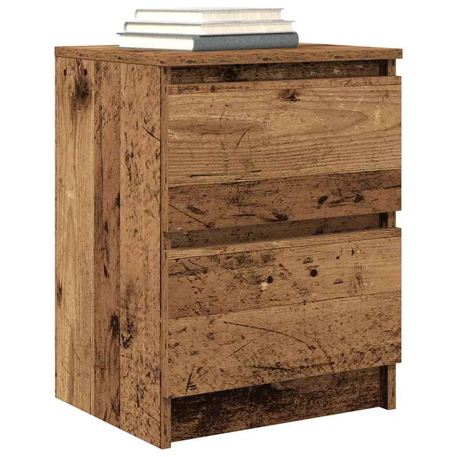 Meuble TV vieux bois 40x35x54 cm bois d'ingénierie - 4