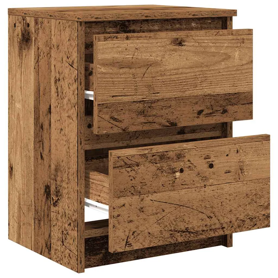 Meuble TV vieux bois 40x35x54 cm bois d'ingénierie - 5