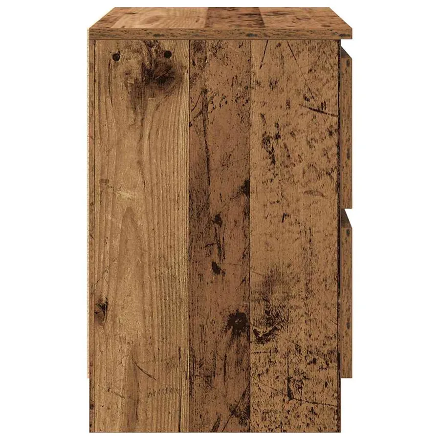 Meuble TV vieux bois 40x35x54 cm bois d'ingénierie - 7