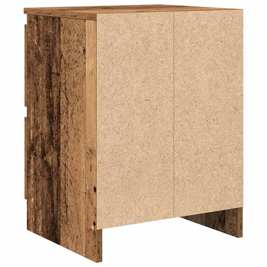 Meuble TV vieux bois 40x35x54 cm bois d'ingénierie - 8