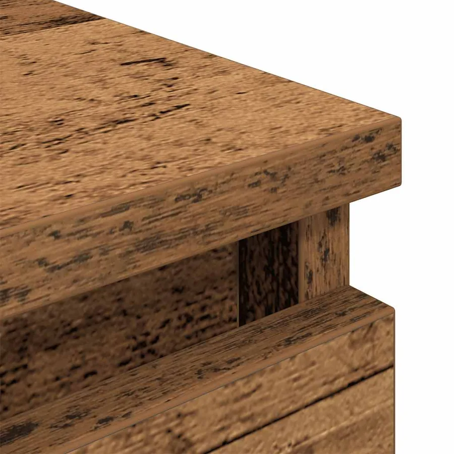 Meuble TV vieux bois 40x35x54 cm bois d'ingénierie - 9