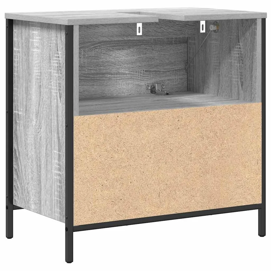 Meuble de salle de bain avec lavabo et tiroirs 60x34,5x60 cm - 8