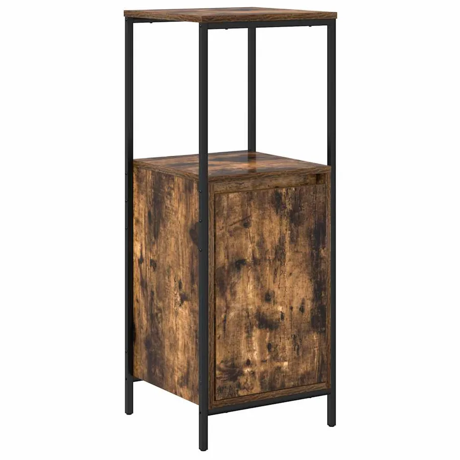Ensemble de mobilier de salle de bain avec étagère 5 pcs Marron - 5