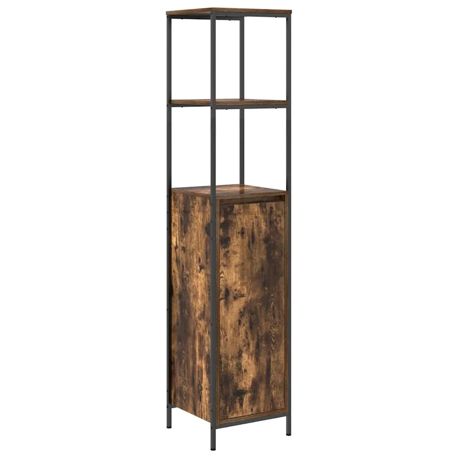 Ensemble de mobilier de salle de bain avec étagère 5 pcs Marron - 7
