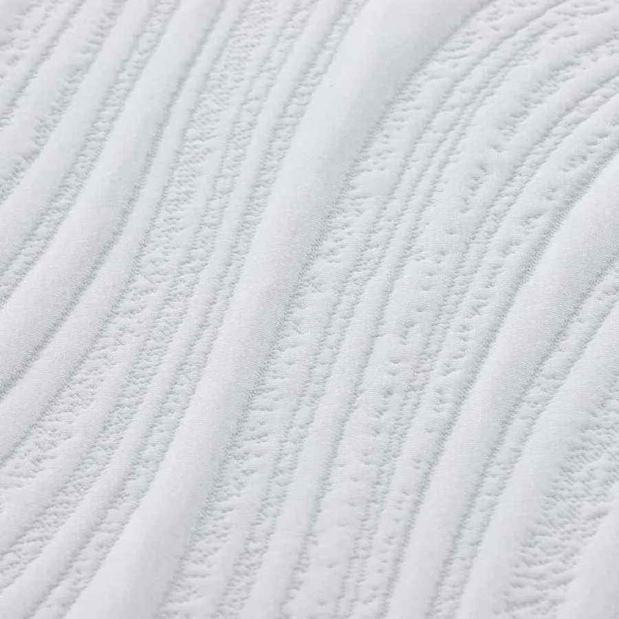 Matelas Blanc et Gris 160 x 200 cm Tissu jacquard - 10