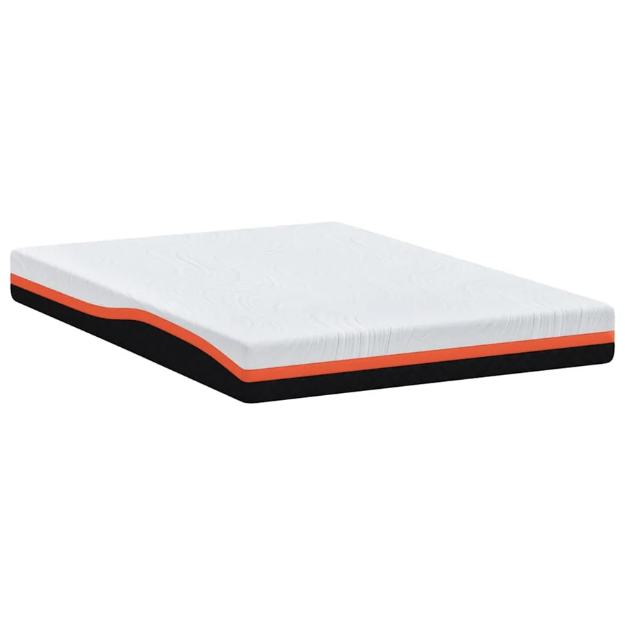 Matelas Blanc et Noir 140 x 190 cm Tissu jacquard - 6