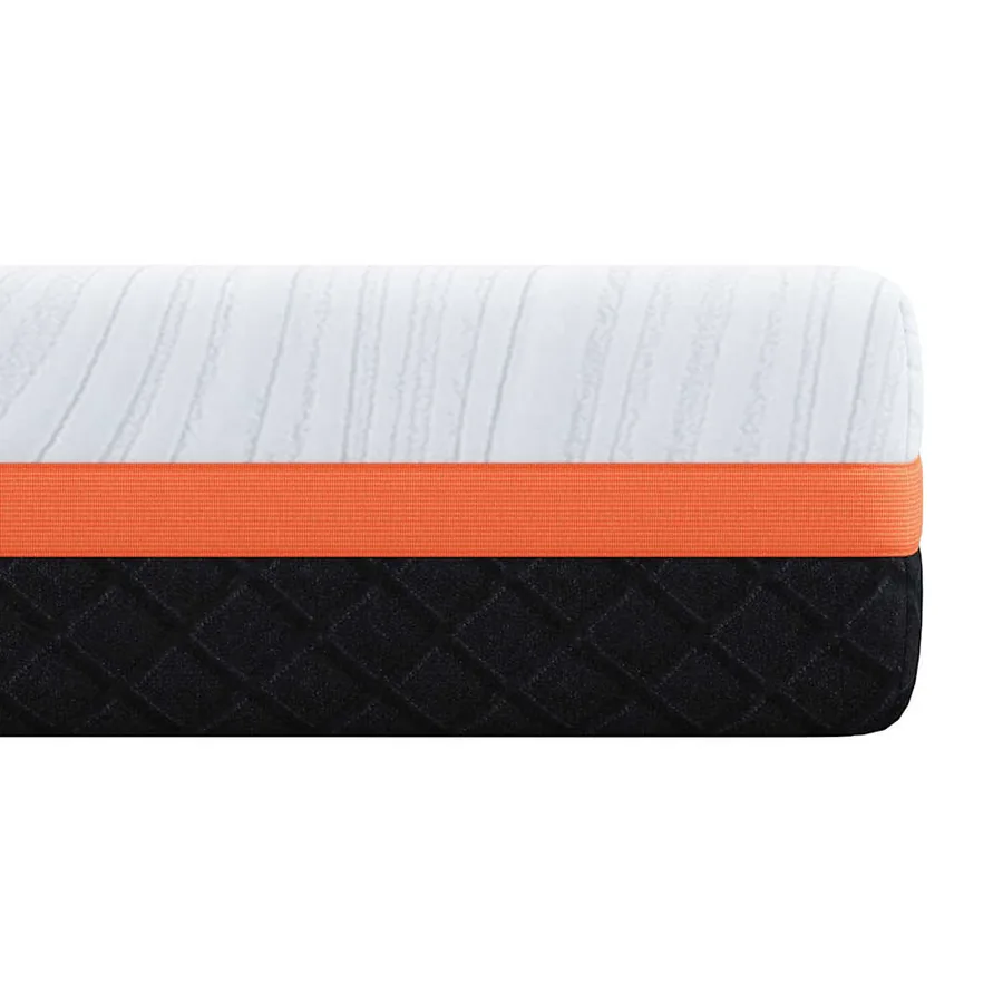 Matelas Blanc et Noir 140 x 190 cm Tissu jacquard - 7