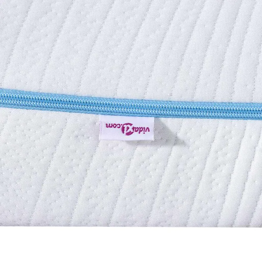 Matelas Moyennement ferme 140 x 200 cm Blanc - 9