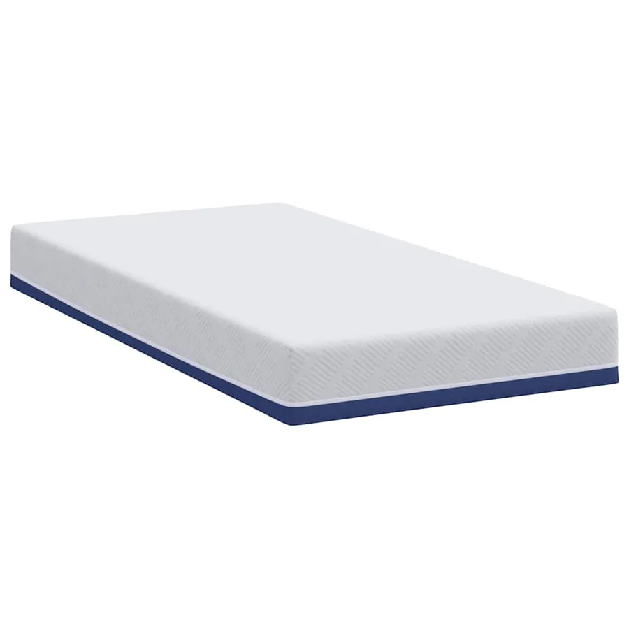 Matelas Blanc et Bleu 100 x 200 cm Tissu jacquard - 5