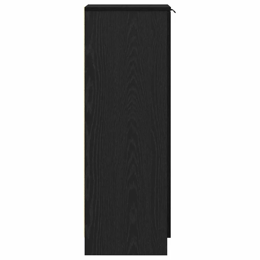 Cabinet à chaussures avec étagère Chêne noir 29,5 x 35 x 101 cm - 7