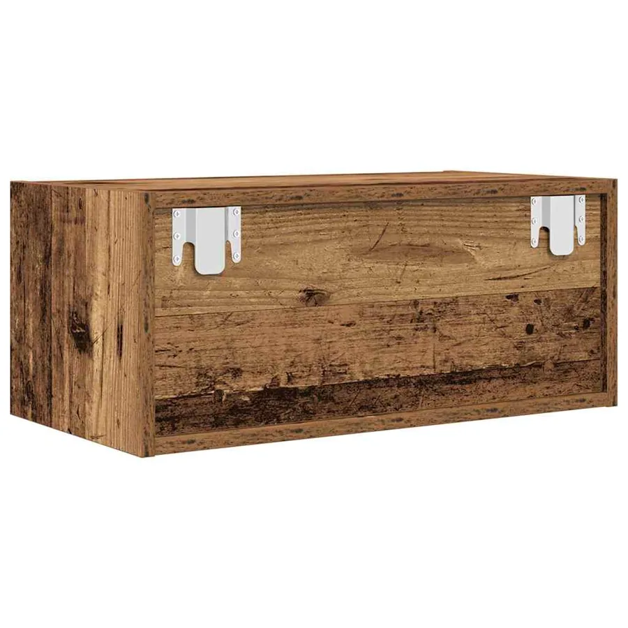Meubles TV 2 pcs vieux bois 60x31x25,5 cm bois d'ingénierie - 9