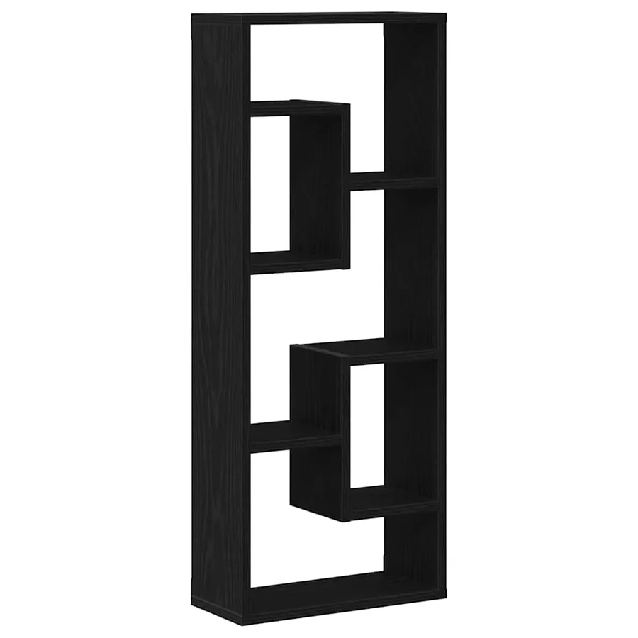 Étagère murale Chêne noir 36x16x90 cm Bois d'ingénierie - 2