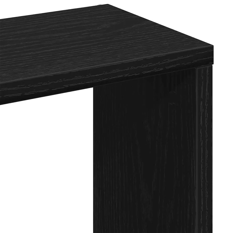 Étagère murale Chêne noir 36x16x90 cm Bois d'ingénierie - 8