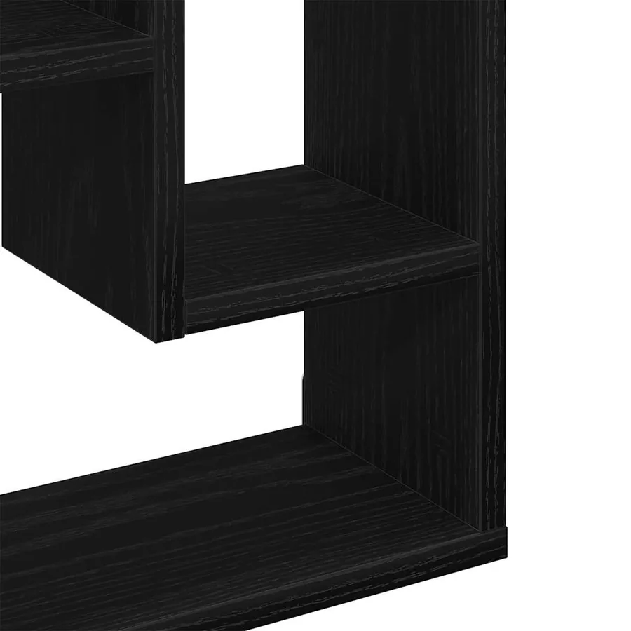 Étagère murale Chêne noir 36x16x90 cm Bois d'ingénierie - 9