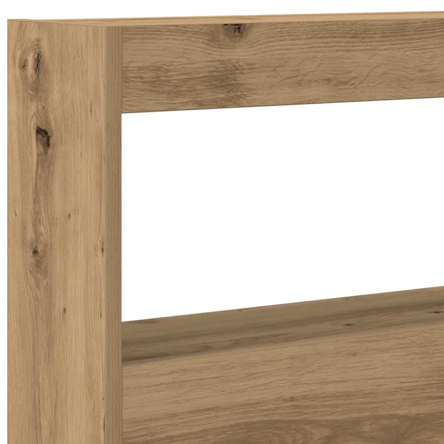 Armoire tête de lit avec LED chêne artisanal 160x17x102 cm - 10
