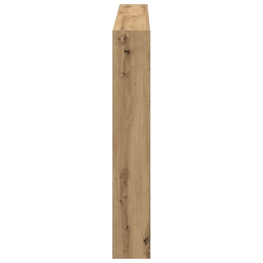 Armoire tête de lit avec LED chêne artisanal 160x17x102 cm - 8