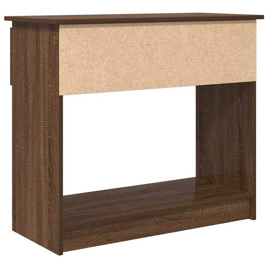 Table console avec tiroirs chêne marron 85,5x38,5x74,5 cm - 8