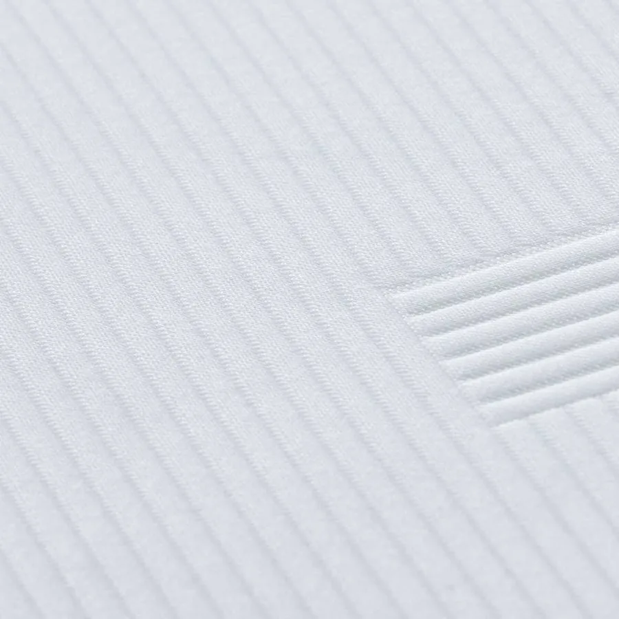 Surmatelas Blanc 90 x 190 cm Tissu jacquard - 9