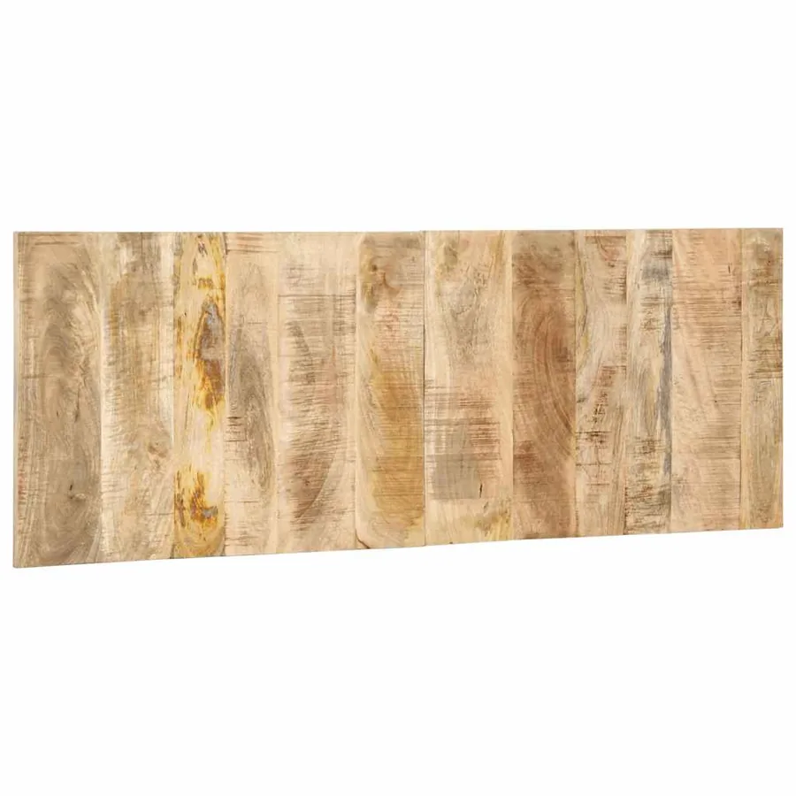 Tête de lit 140 cm bois de manguier brut massif - 4