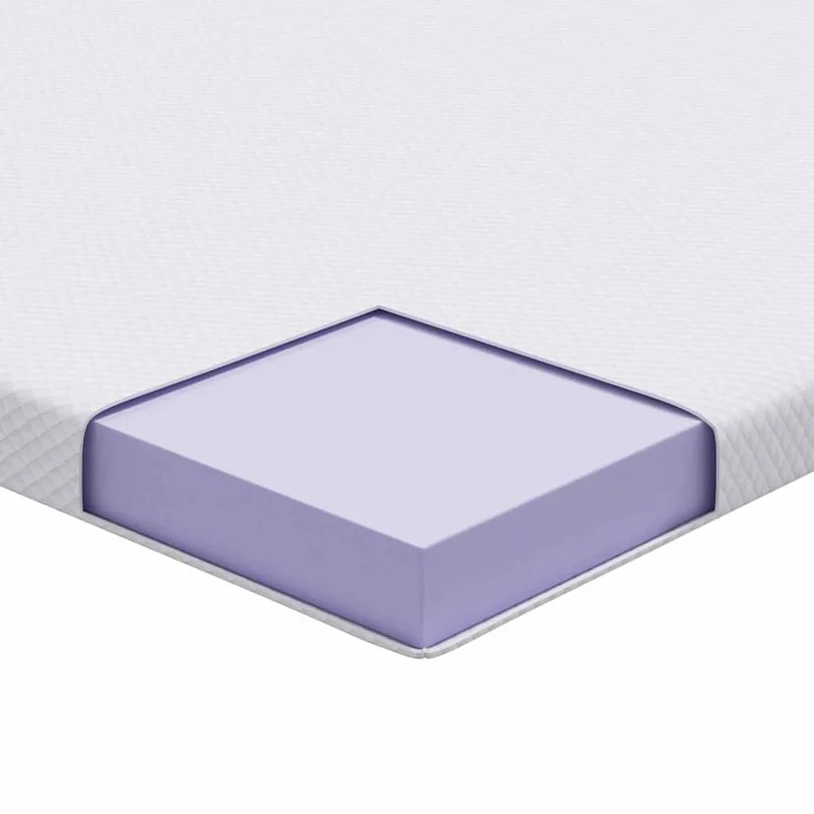 Surmatelas en mousse à mémoire 140 x 190 cm Thick Doux Blanc - 11