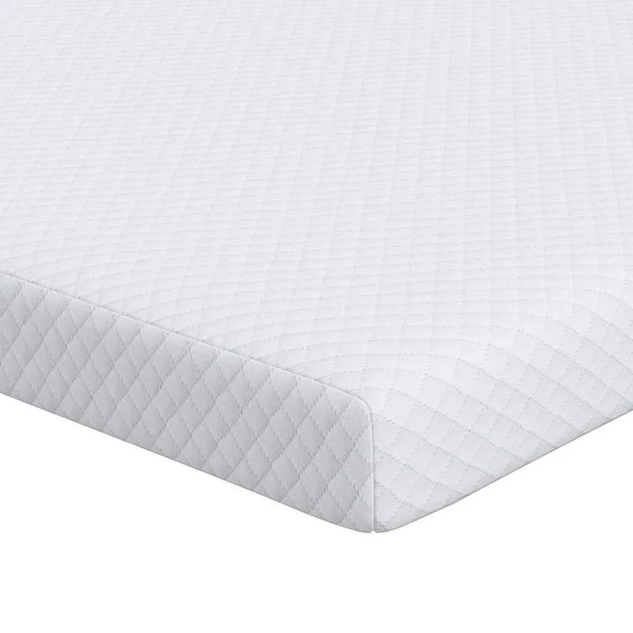 Surmatelas en mousse à mémoire 140 x 190 cm Thick Doux Blanc - 2
