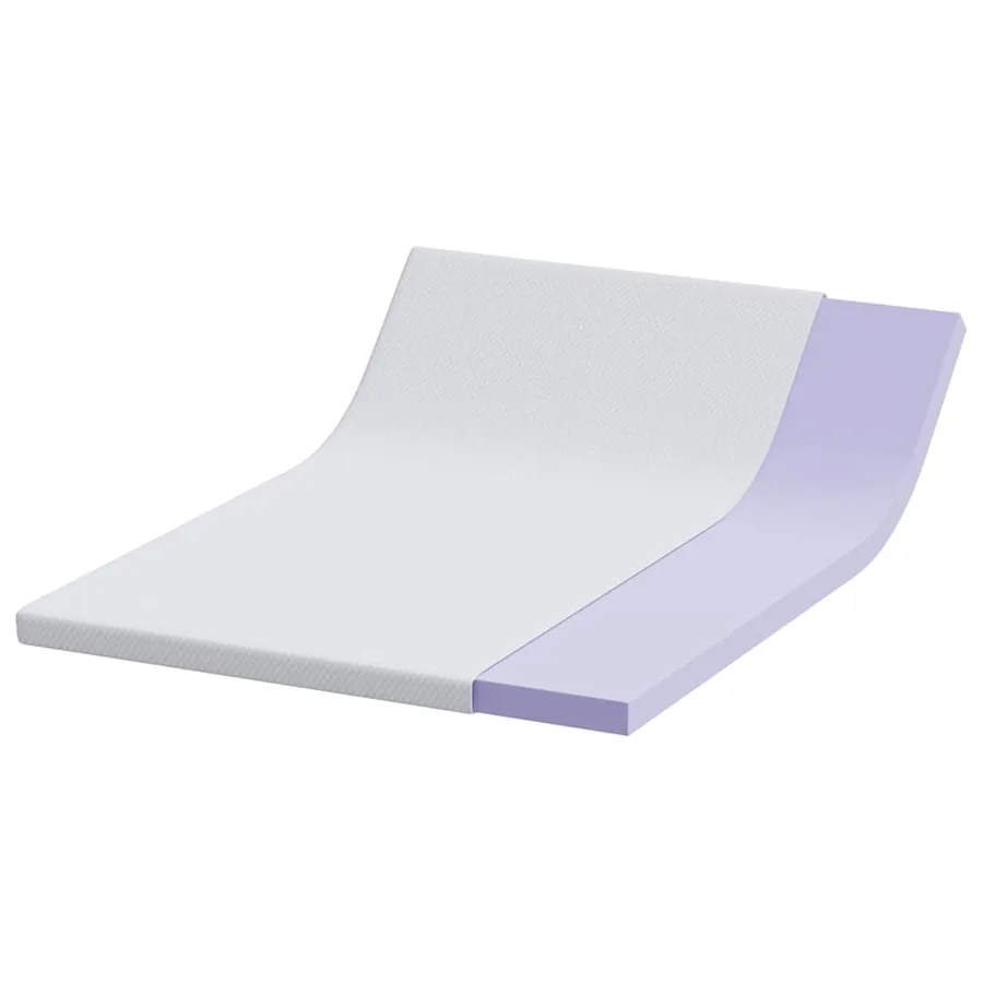 Surmatelas en mousse à mémoire 140 x 190 cm Thick Doux Blanc - 4