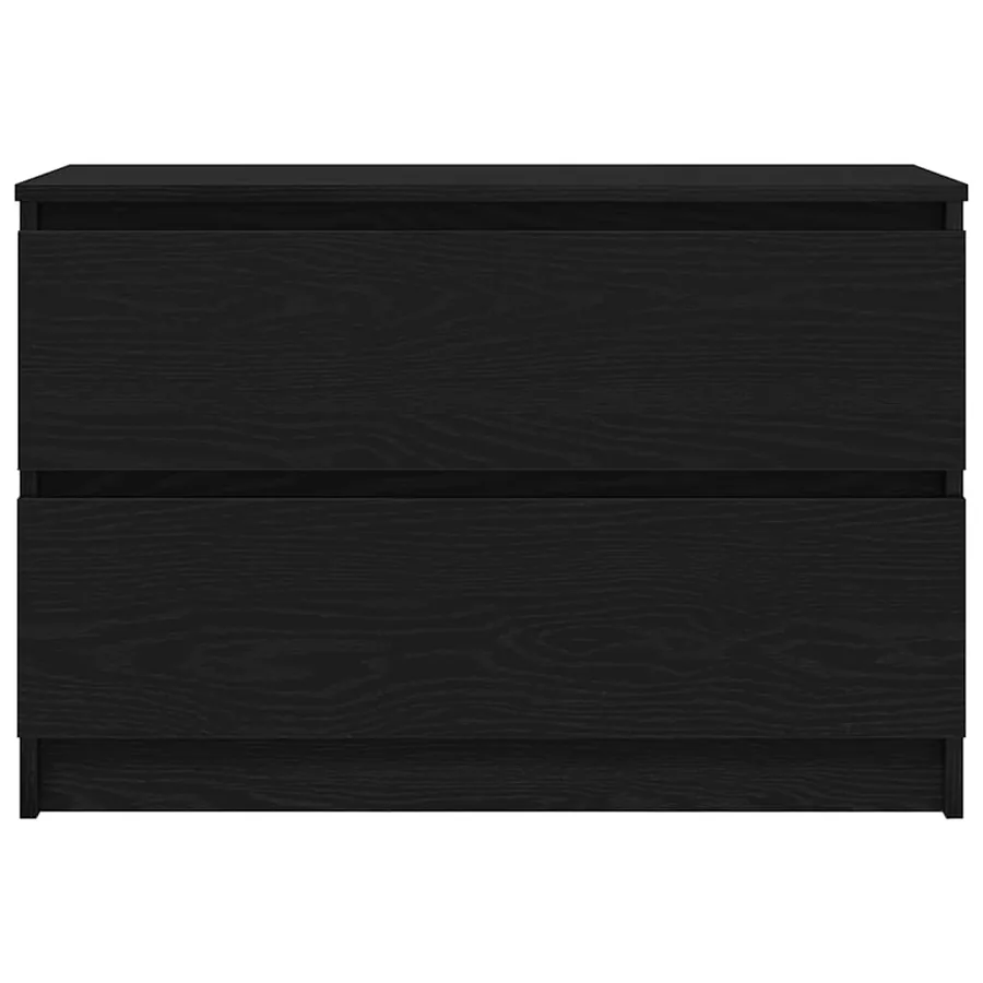 Meuble TV noir 80x35x54 cm bois d'ingénierie - 6