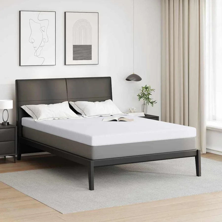 Surmatelas en mousse à mémoire 140 x 200 cm Thick Doux Blanc