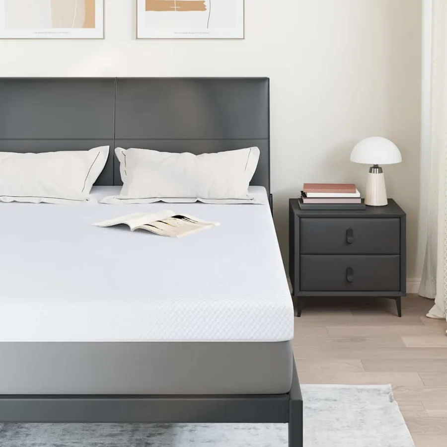 Surmatelas en mousse à mémoire 140 x 200 cm Thick Doux Blanc - 3