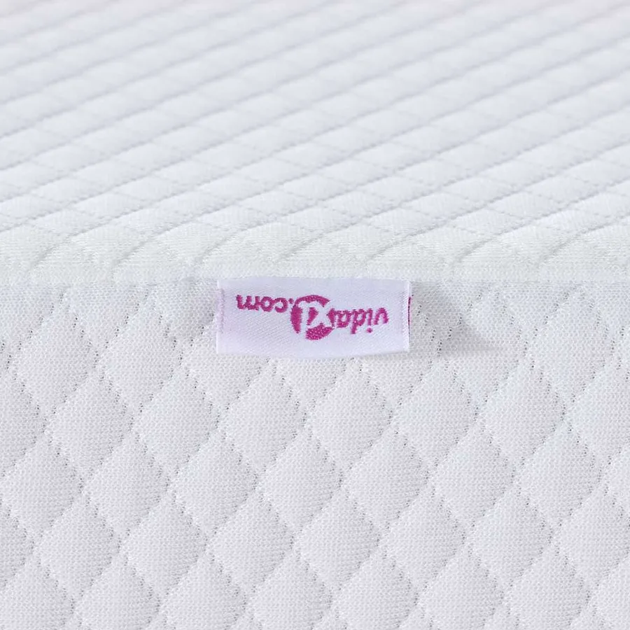 Surmatelas en mousse à mémoire 140 x 200 cm Thick Doux Blanc - 9