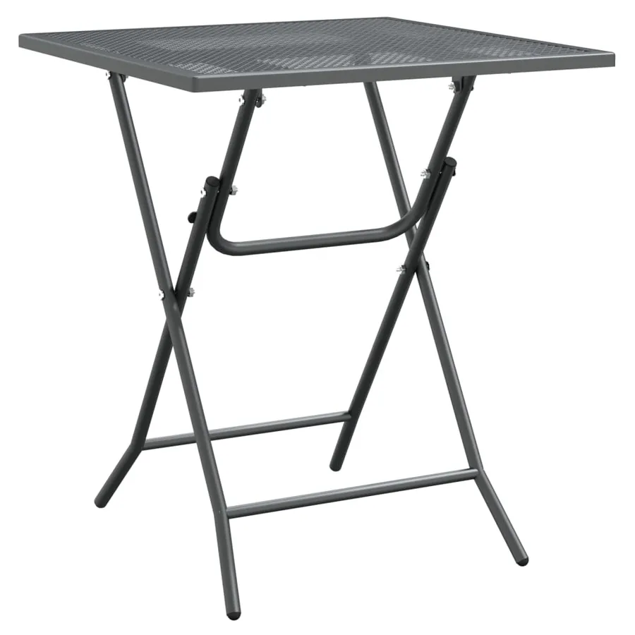 Ensemble à manger de jardin 5 pcs Maille Métal Anthracite - 4