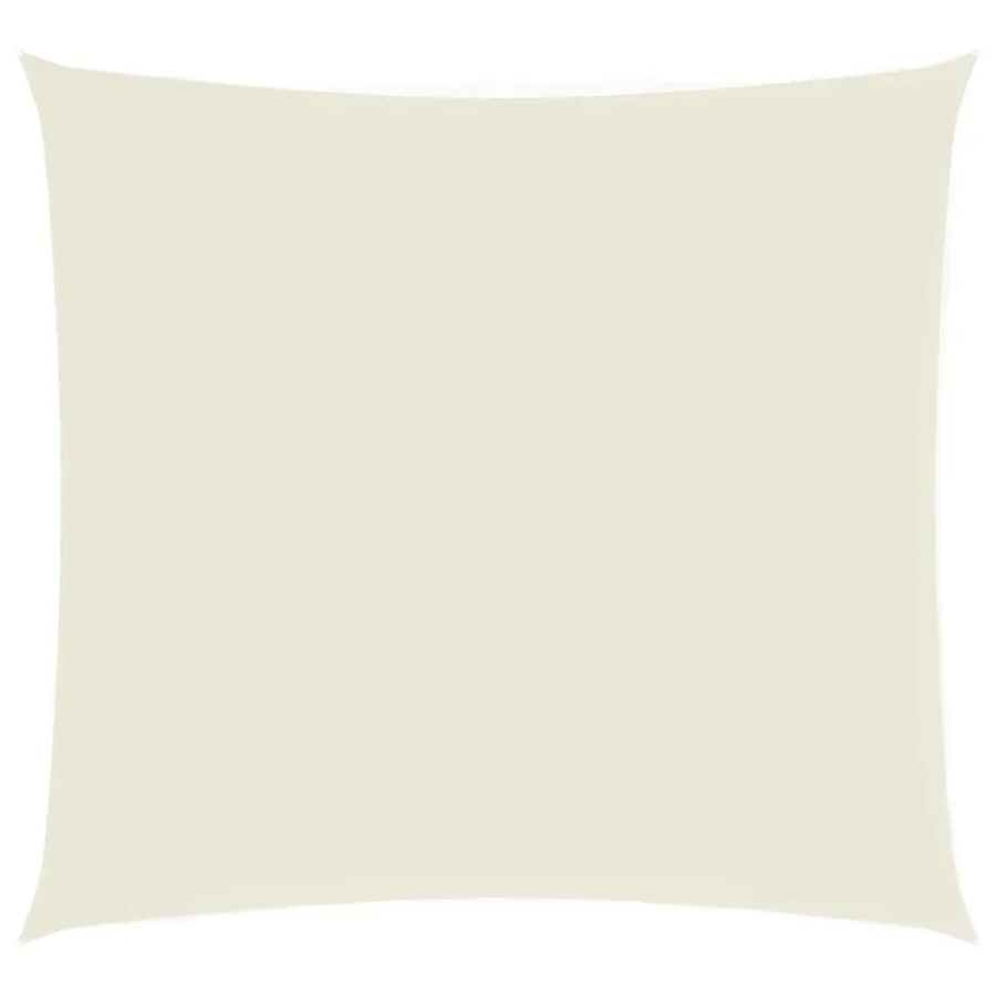 Voile de parasol tissu oxford carré 6x6 m crème - 2