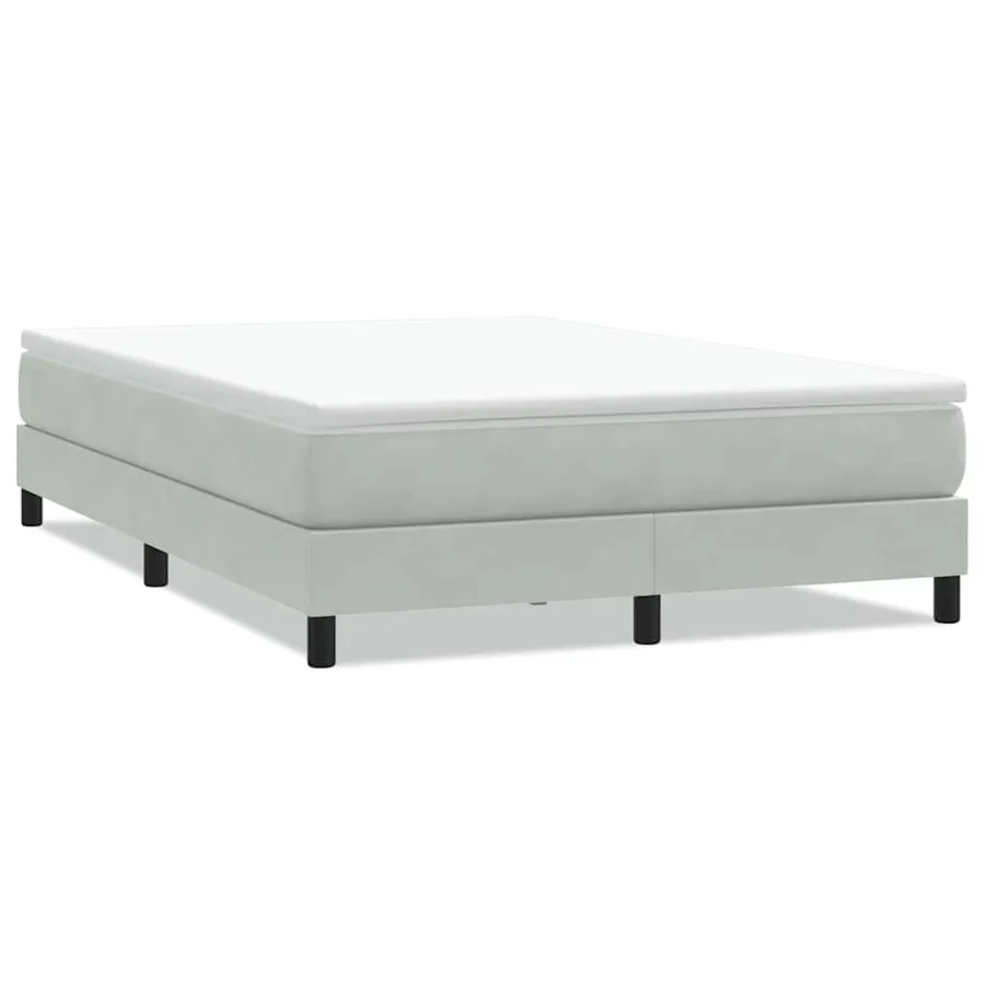 Sommier à lattes de lit sans matelas gris clair 140x220cm - 2