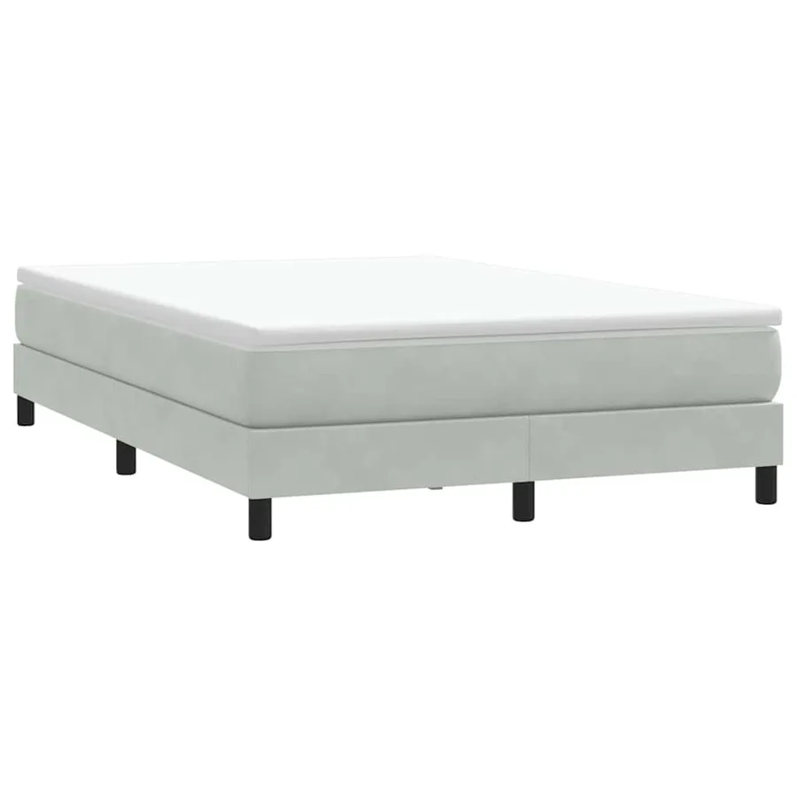 Sommier à lattes de lit sans matelas gris clair 140x220cm - 3