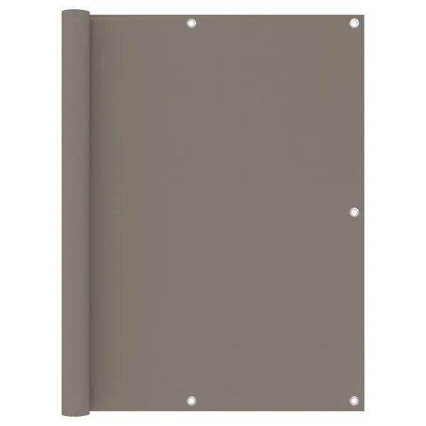 Écran de balcon Taupe 120x400 cm Tissu Oxford