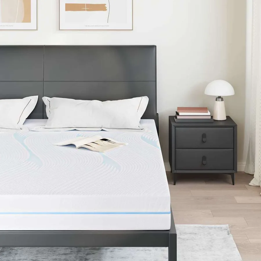 Matelas Moyennement ferme 180 x 200 cm Blanc - 3