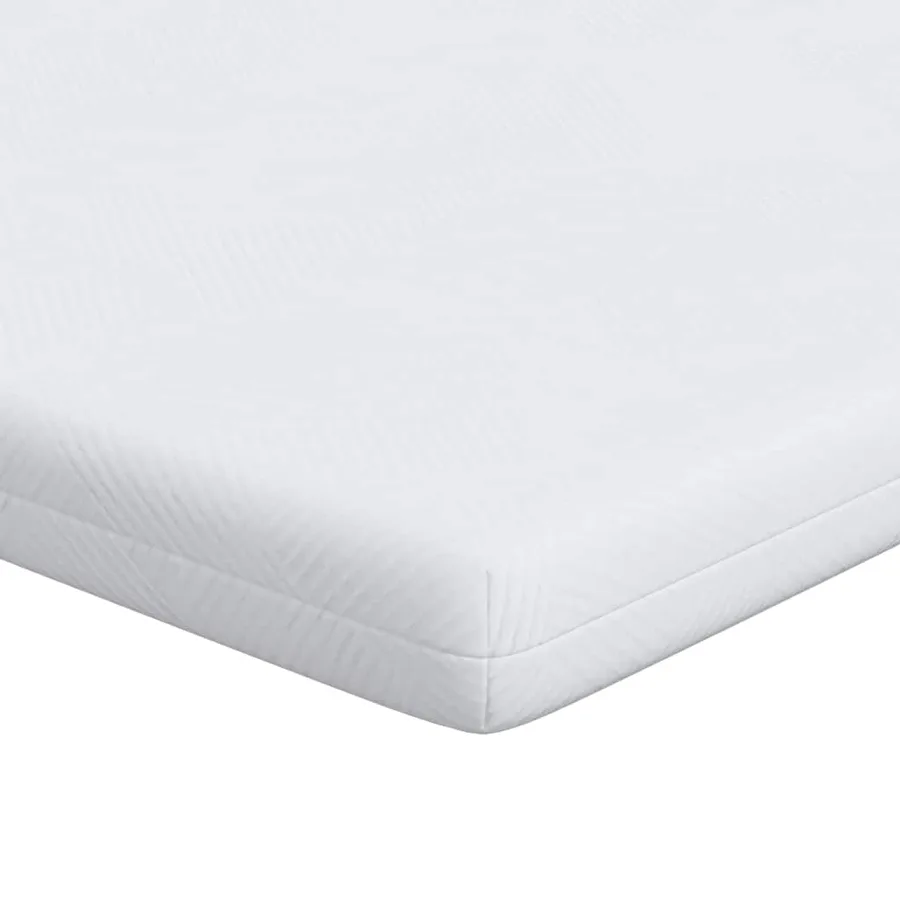 Surmatelas Blanc 120 x 200 cm Tissu jacquard - 2