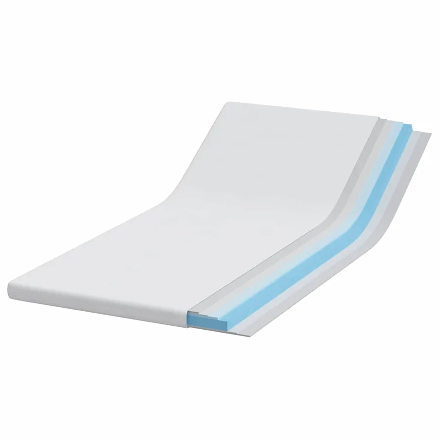 Surmatelas Blanc 120 x 200 cm Tissu jacquard - 3